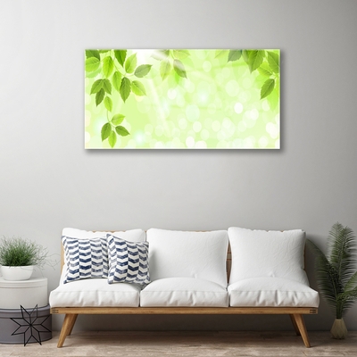 Pintura em vidro Folhas Natureza Planta