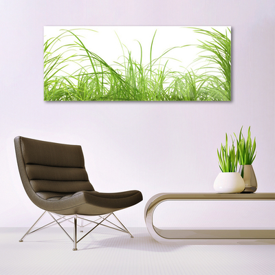 Pintura em vidro Natureza da planta grama