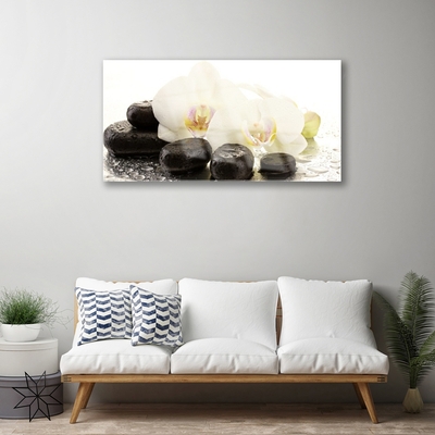 Pintura em vidro Arte em Pedras de Flores