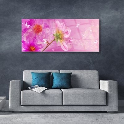 Pintura em vidro Flores Planta Natureza