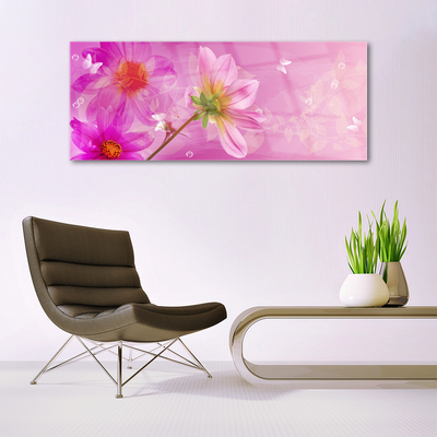 Pintura em vidro Flores Planta Natureza
