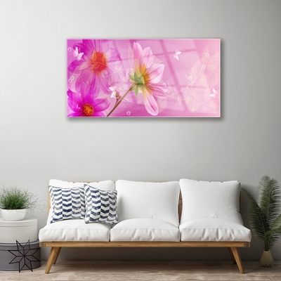 Pintura em vidro Flores Planta Natureza