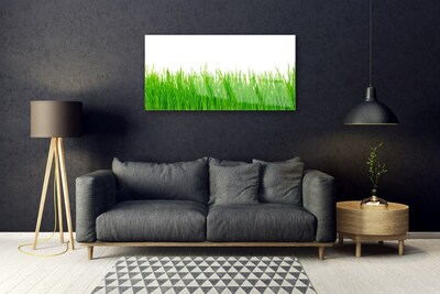 Pintura em vidro Natureza da planta grama