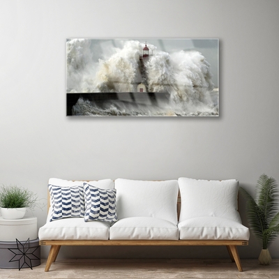 Quadro de vidro Paisagem do Farol