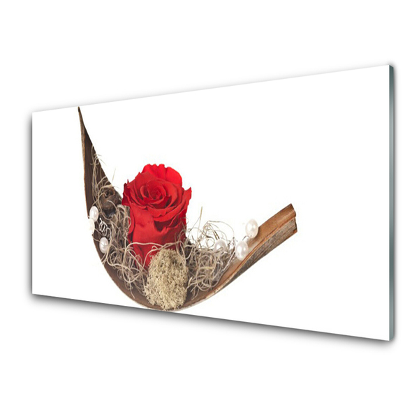 Quadro de vidro Rosa Flor Planta Natureza