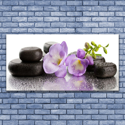 Pintura em vidro Flor pela Paz