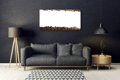 Quadro de vidro Cozinha de grãos de café