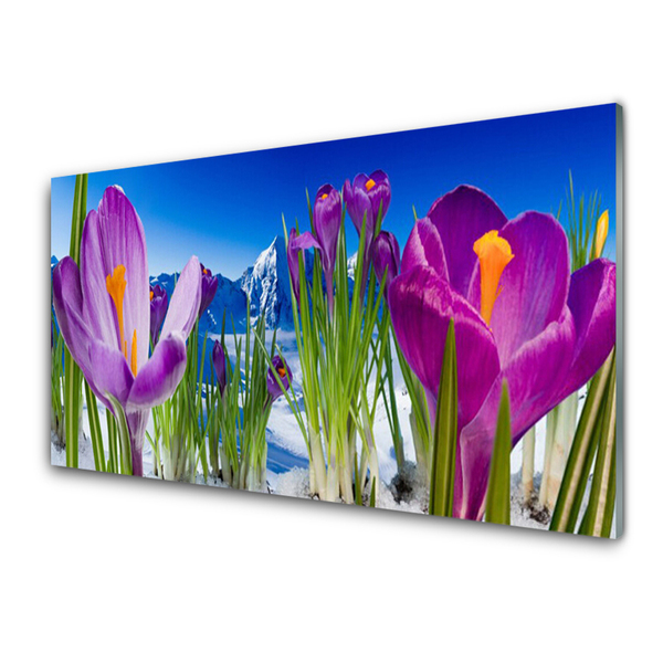 Pintura em vidro Flores Planta Natureza