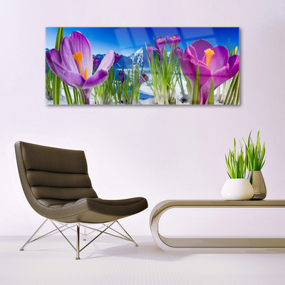 Pintura em vidro Flores Planta Natureza