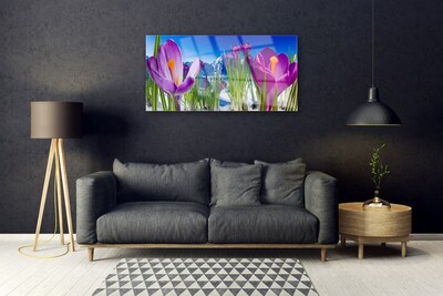 Pintura em vidro Flores Planta Natureza