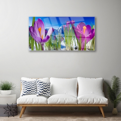 Pintura em vidro Flores Planta Natureza