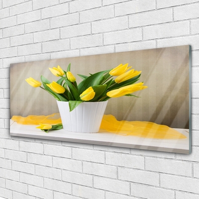 Pintura em vidro Tulipas Flores Planta