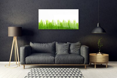 Pintura em vidro Natureza da planta grama