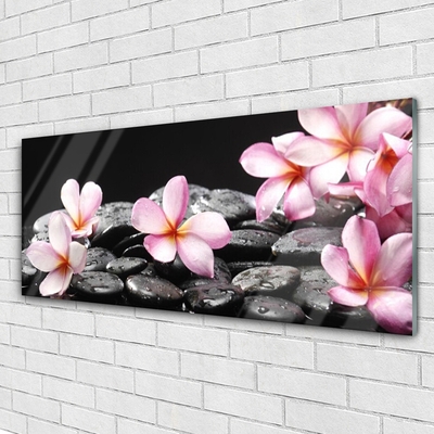 Quadro de vidro Flor de Plumeria para a Parede
