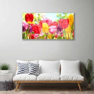 Pintura em vidro Tulipas Flores Planta