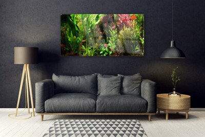 Pintura em vidro Plantas Flores Natureza