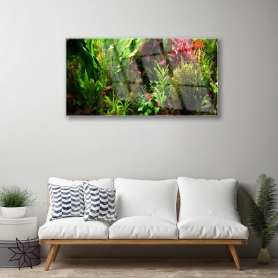 Pintura em vidro Plantas Flores Natureza