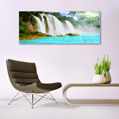 Quadro de vidro Cachoeira Lago Natureza