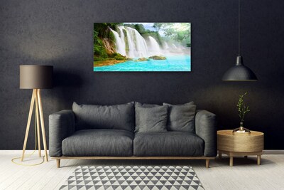 Quadro de vidro Cachoeira Lago Natureza