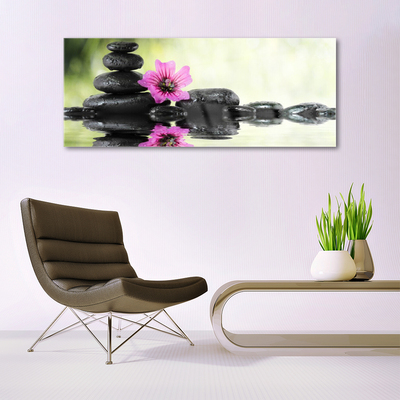 Quadro de vidro Linda flor para a parede