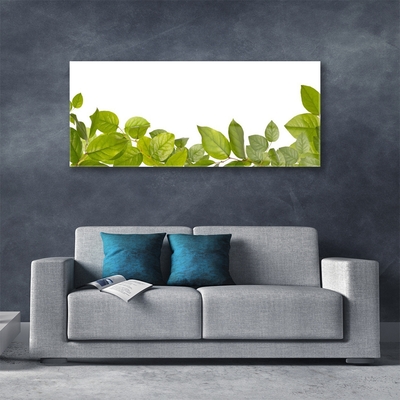 Pintura em vidro Folhas Natureza Planta