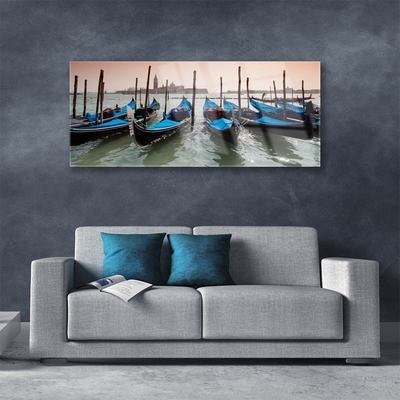 Quadro de vidro Arquitetura de barcos aquáticos