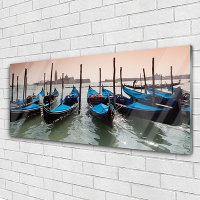Quadro de vidro Arquitetura de barcos aquáticos