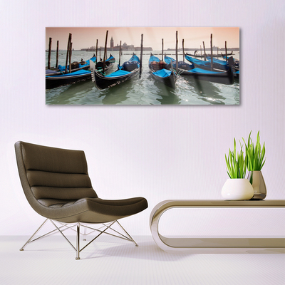Quadro de vidro Arquitetura de barcos aquáticos