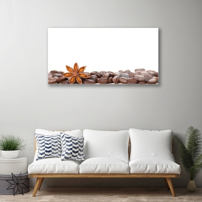 Quadro de vidro Cozinha de grãos de café