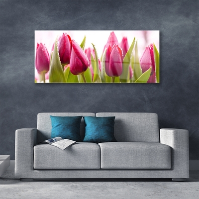 Pintura em vidro Tulipas Flores Planta