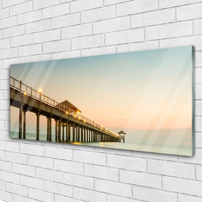 Pintura em vidro Arquitetura da Ponte Marítima