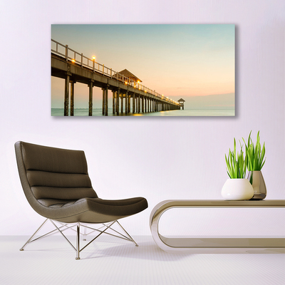 Pintura em vidro Arquitetura da Ponte Marítima