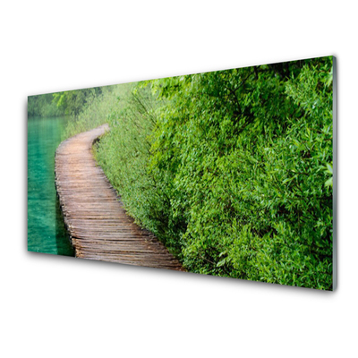 Quadro de vidro Arquitetura de árvores de ponte