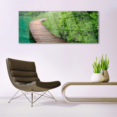 Quadro de vidro Arquitetura de árvores de ponte