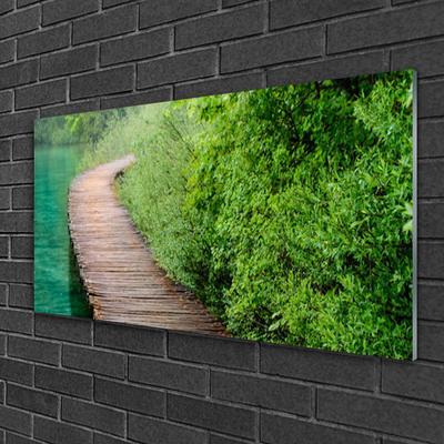 Quadro de vidro Arquitetura de árvores de ponte