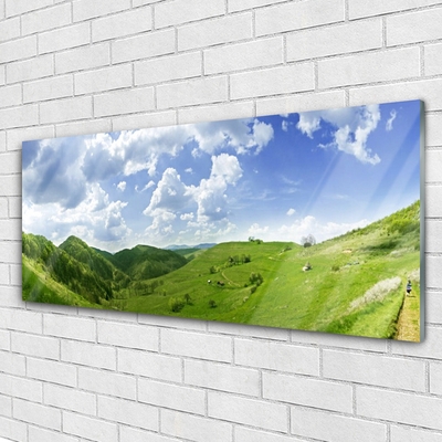 Pintura em vidro Campo Natural de Mountain Meadow