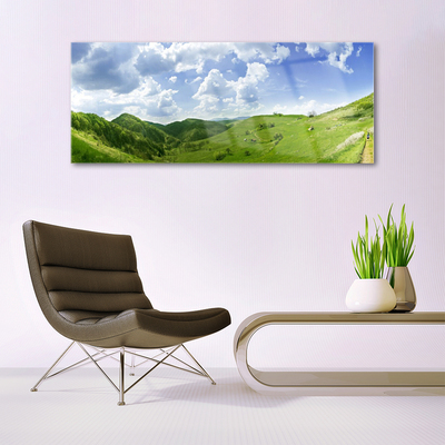 Pintura em vidro Campo Natural de Mountain Meadow