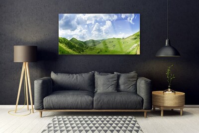 Pintura em vidro Campo Natural de Mountain Meadow
