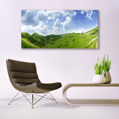 Pintura em vidro Campo Natural de Mountain Meadow
