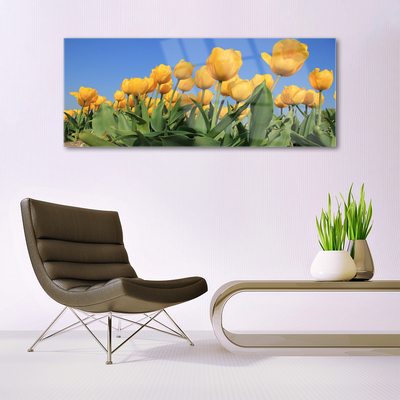 Pintura em vidro Tulipas Flores Planta