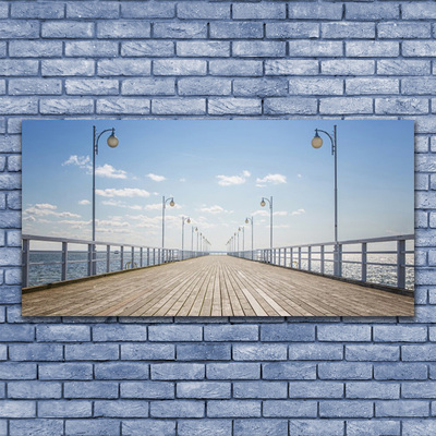 Quadro de vidro Arquitetura Pier Sea