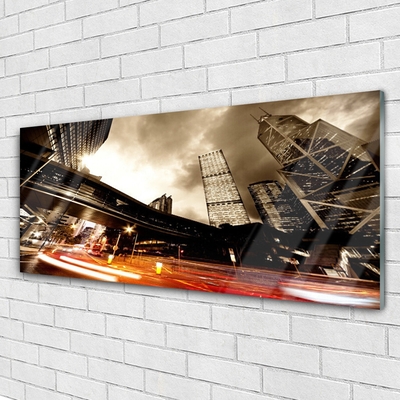 Quadro de vidro Casas da City Road