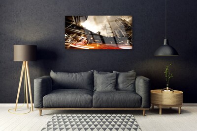 Quadro de vidro Casas da City Road