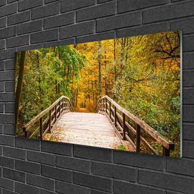 Pintura em vidro Arquitetura da Ponte Florestal