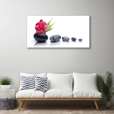 Quadro de vidro Gráfico de orquídea de flor