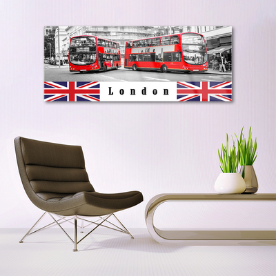 Quadro de vidro Arte em ônibus de Londres