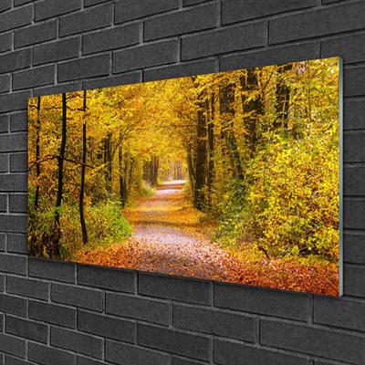 Pintura em vidro Caminho da Planta Florestal Natureza