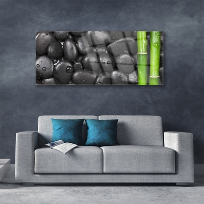 Quadro de vidro Bamboo Stalk Spa