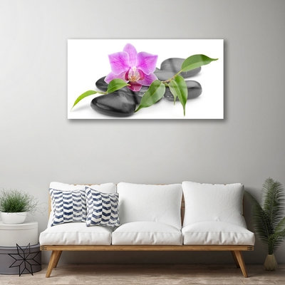 Quadro de vidro Arte de orquídeas florais