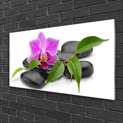 Quadro de vidro Arte de orquídeas florais